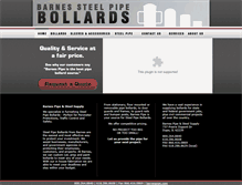 Tablet Screenshot of bollardsbybarnes.com